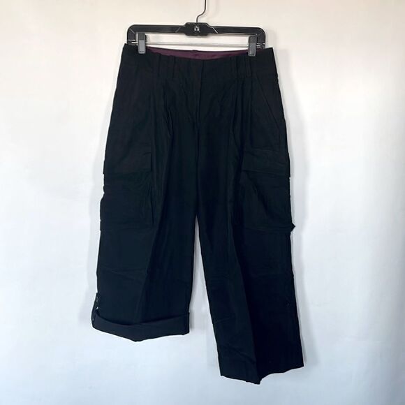 DKNY Lightweight Corduroy Pleated Capri Pants - Picture 1 of 8